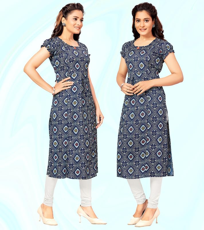 Image of RITIJYA Poly Cotton Straight Feeding Kurtis for Women with Zip | Maternity Kurta for Nursing & Pregnancy
