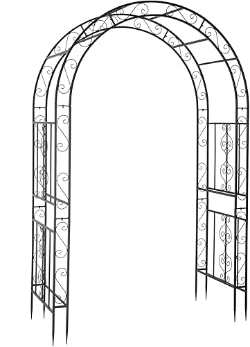 VINGLI Garden Arbor Arch, Wedding Arch Archway for Ceremony Party,