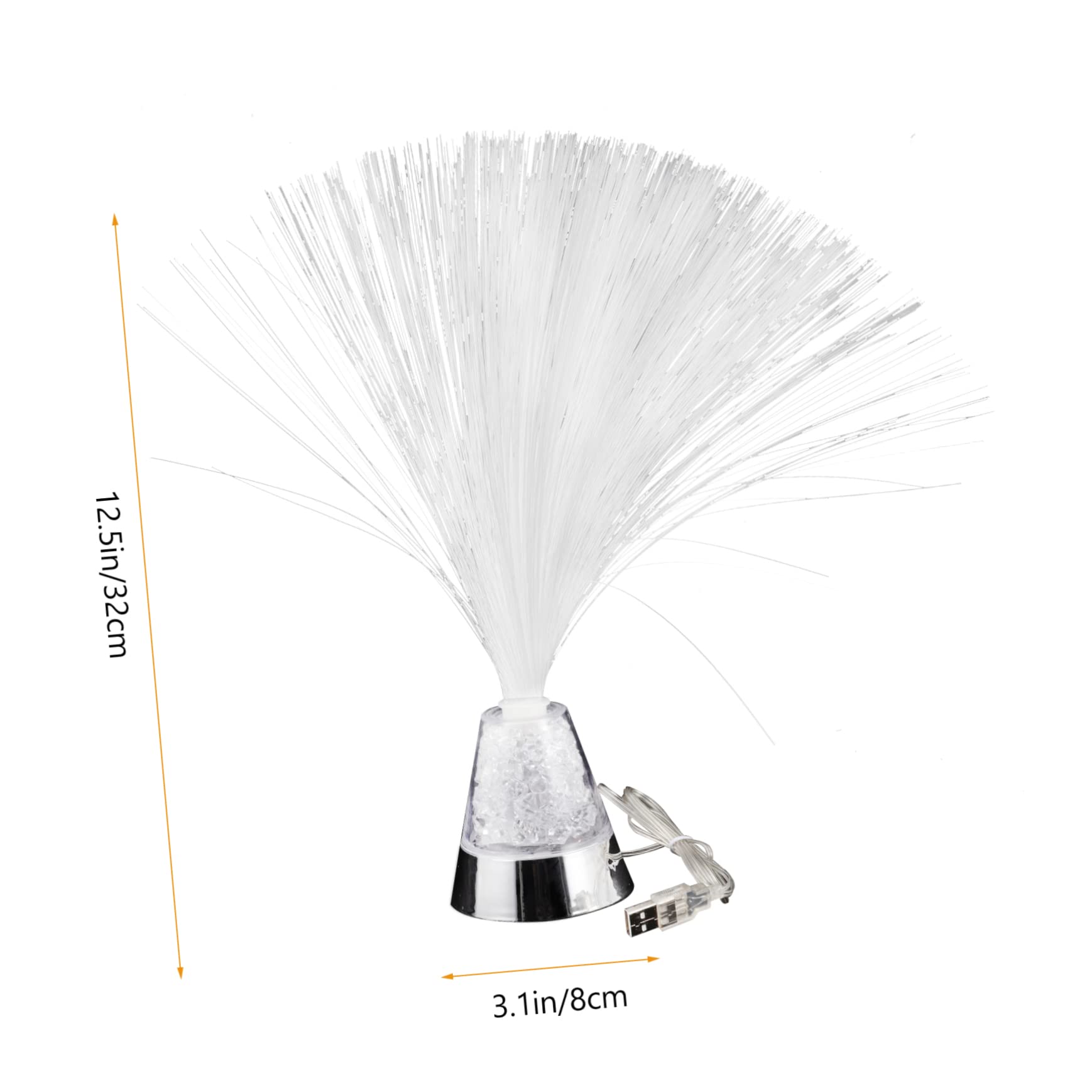 HOMSFOU Colorful Fiber Optic Lamp Chic Table Lamp Led Lighting Color Changing Night Light for Home Desktop Sensory Lights for Relaxing Atmosphere