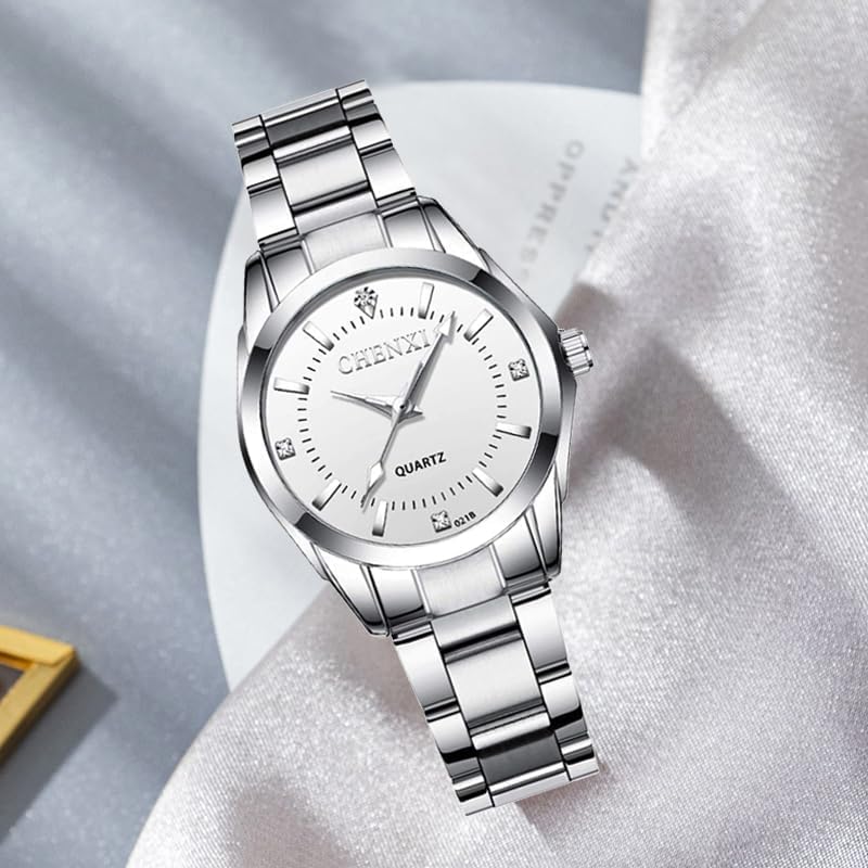 Gosasa Luxury Women's Watch Quartz Stainless Steel Casual Business Waterproof Luminous Dress Silver Bracelet Wrist Watches Reloj para Mujer - Image 3