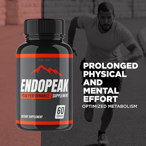 Miniatura 2 de rize labs - Cápsulas Endopeak Performance para hombres, máxima fuerza, suplemento vegano ultra puro sin OMG, fórmula avanzada (60 cápsulas)