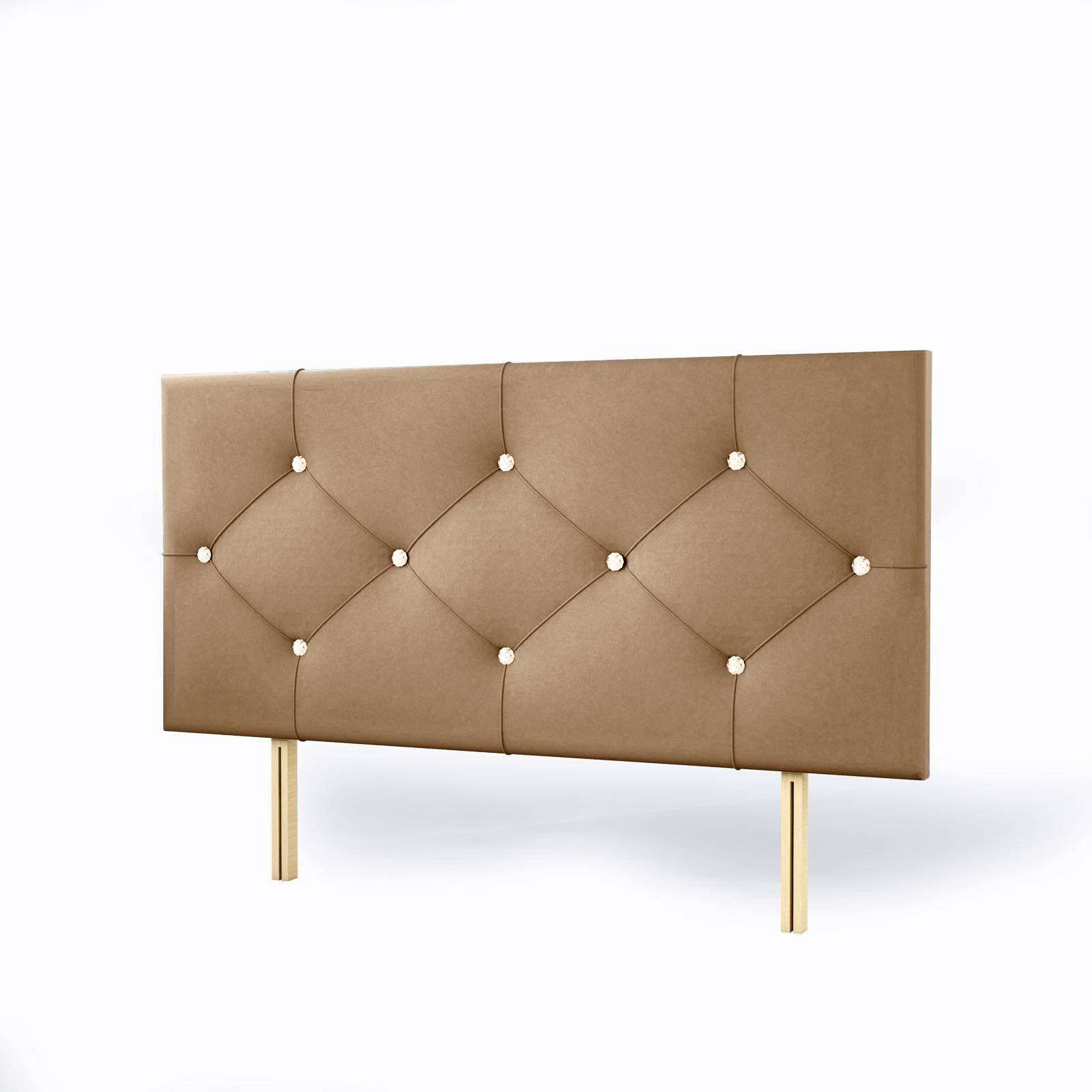 STOREX Plush Fabric Padded Lined Headboard For Devan Bed Bedroom Furniture Size 2Ft 6Inch/ 3Ft/ 4 Ft/ 4Ft 6Inch/ 5Ft /6Ft -20 Inch Height 20inch (Mink, 5 FT King Size)
