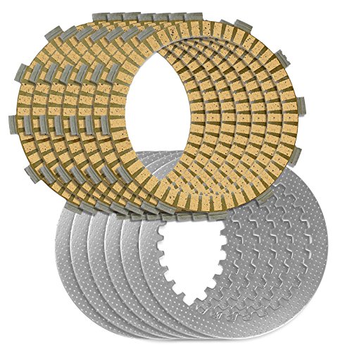 Caltric Clutch Friction & Steel Plates Compatible with Yamaha Xvs650 V-Star 650 Classic 1998-2010 / V-Star Xvs650 Midnight Custom 2005-2010