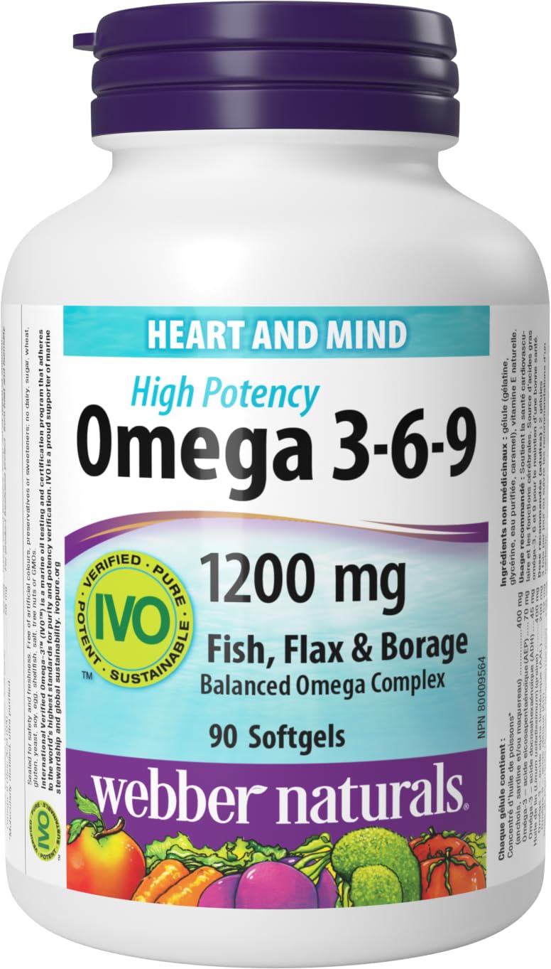 WEBBER NATURALS OMEGA 3-6-9 1200MG 90SG
