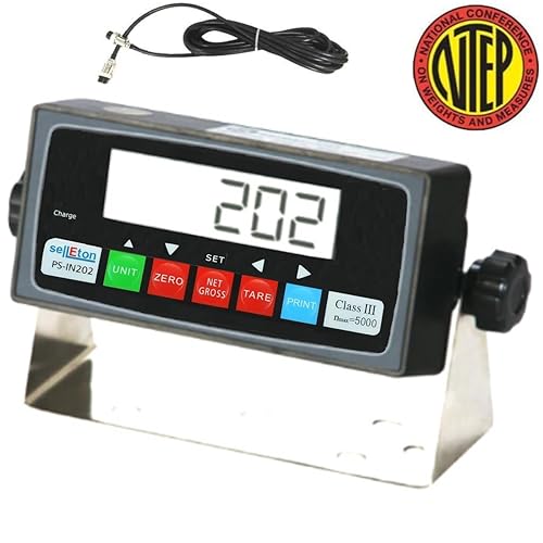 Miniatura 3 de SellEton PS-IN202 LED NTEP legal para indicador comercial  Compatible con cualquier báscula de piso
