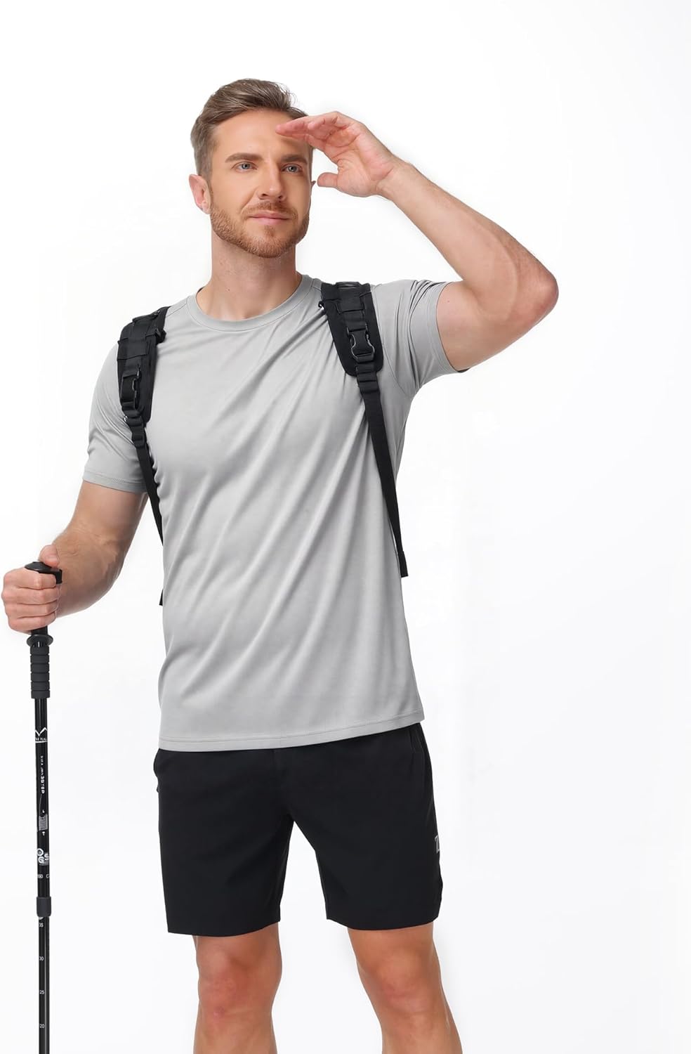 ZITY 3 Pack T Shirts for Men UPF 50+ Workout Swim Shirt Fast Dry Moisture Wicking Athletic T-Shirts for Running Gym - Image 2