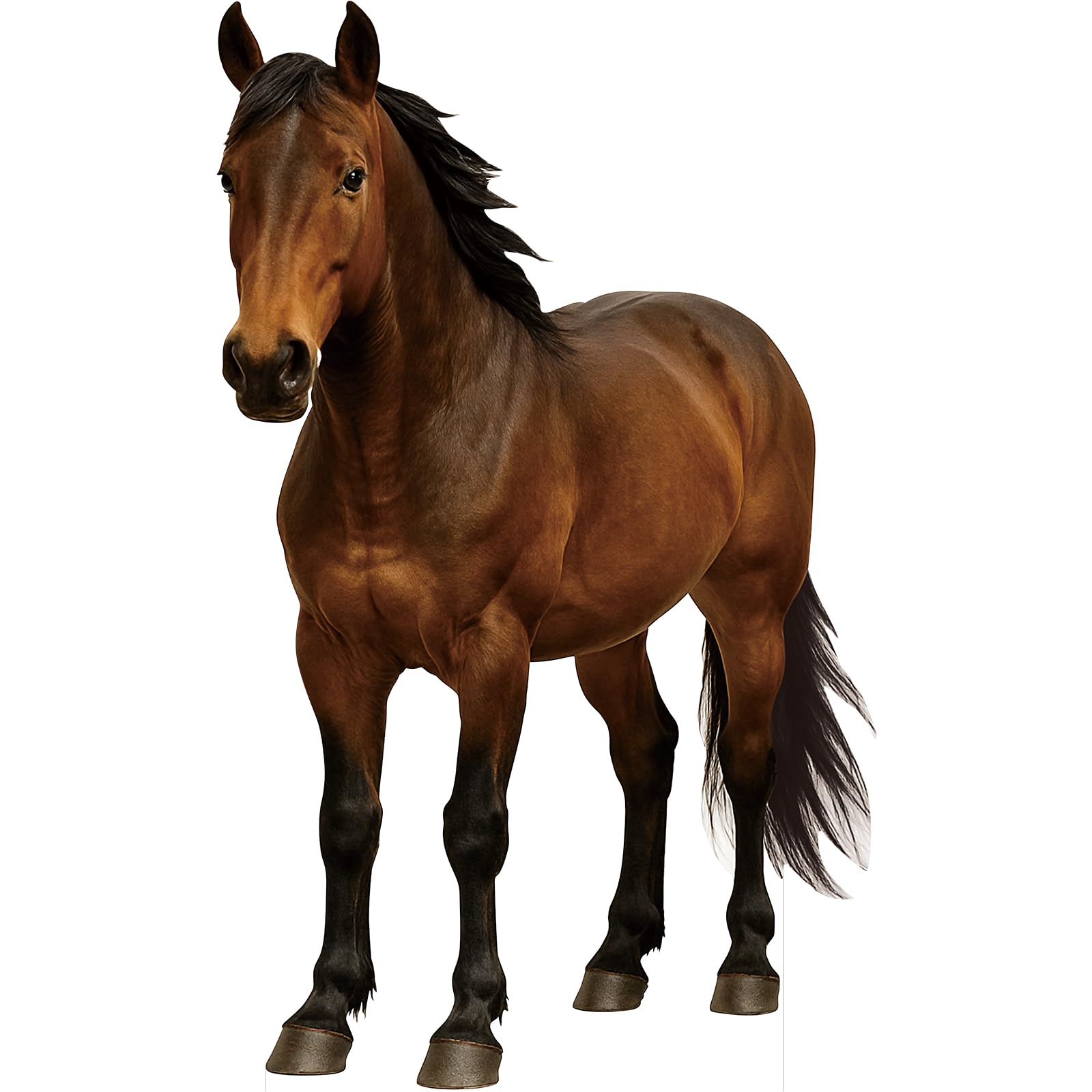 Horse 2ft Life Size Cardboard Cutout for Party Decor, 1 PC