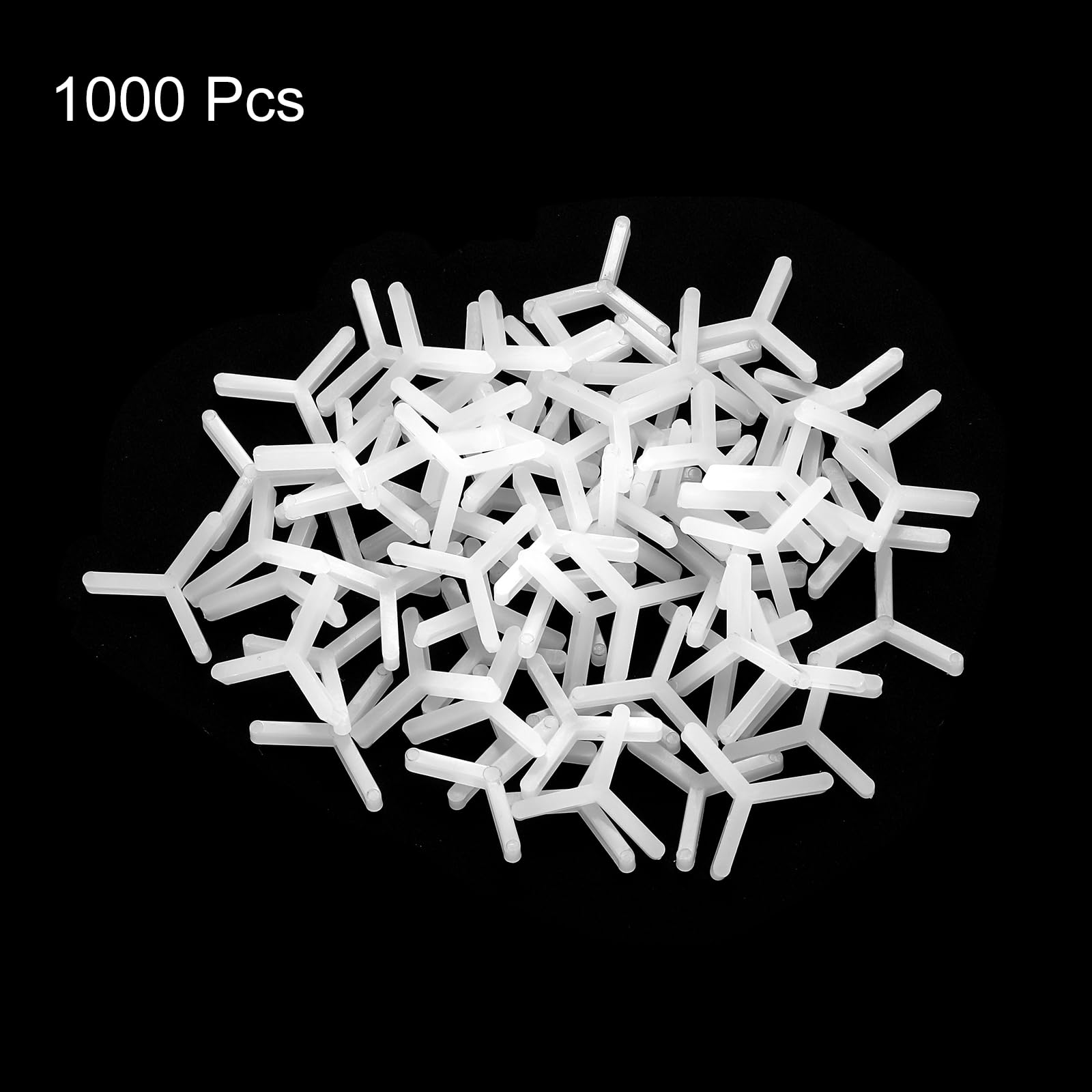 QUARKZMAN 1000pz Distanziatori in Plastica a Forma di Y per Piastrelle Parete Pavimento 2mm 5/64" Distanziatori Piastrelle Esagonali per Installazione Piastrelle Ceramiche, Bianco