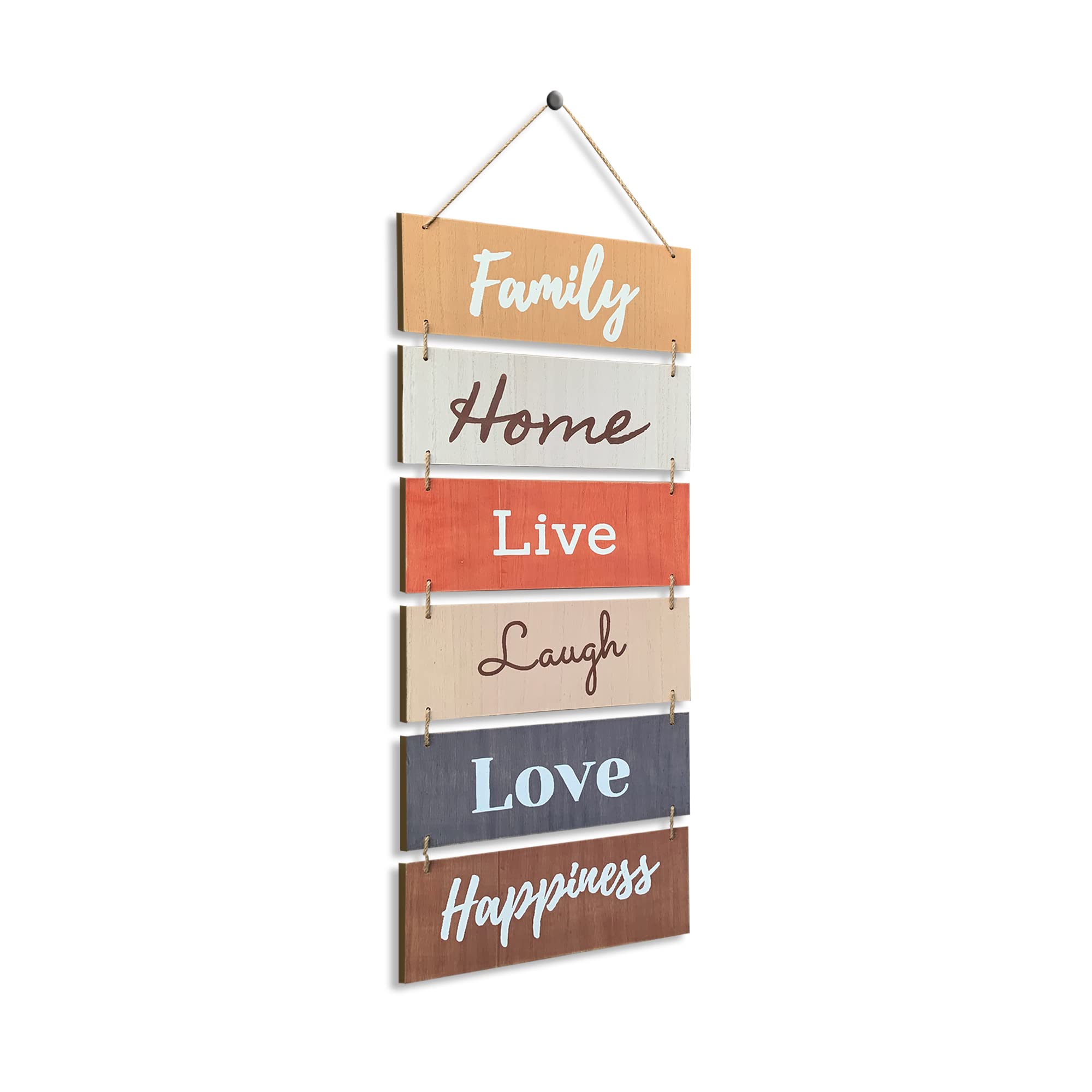Enjoy The Little Things Wall Sign – Rustic Wooden Hanging Decor Plank For Living Room, Bedroom, Porch (Gray Series) - View #3