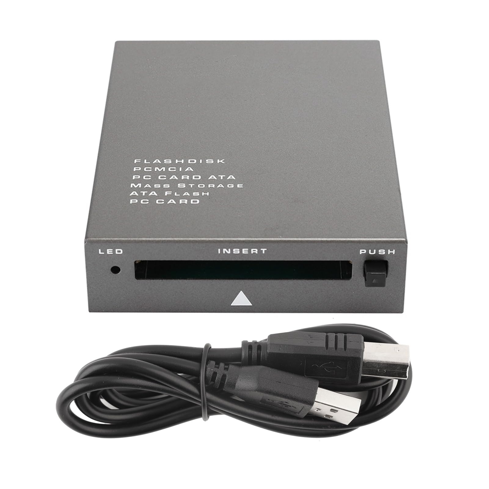 Dioche Lector de Tarjetas pcmcia RUSB2.0 - Adaptador de Tarjeta de Memoria Plug and Play de Alta Velocidad para PC - Soporta Capacidad de 20 MB-20 GB
