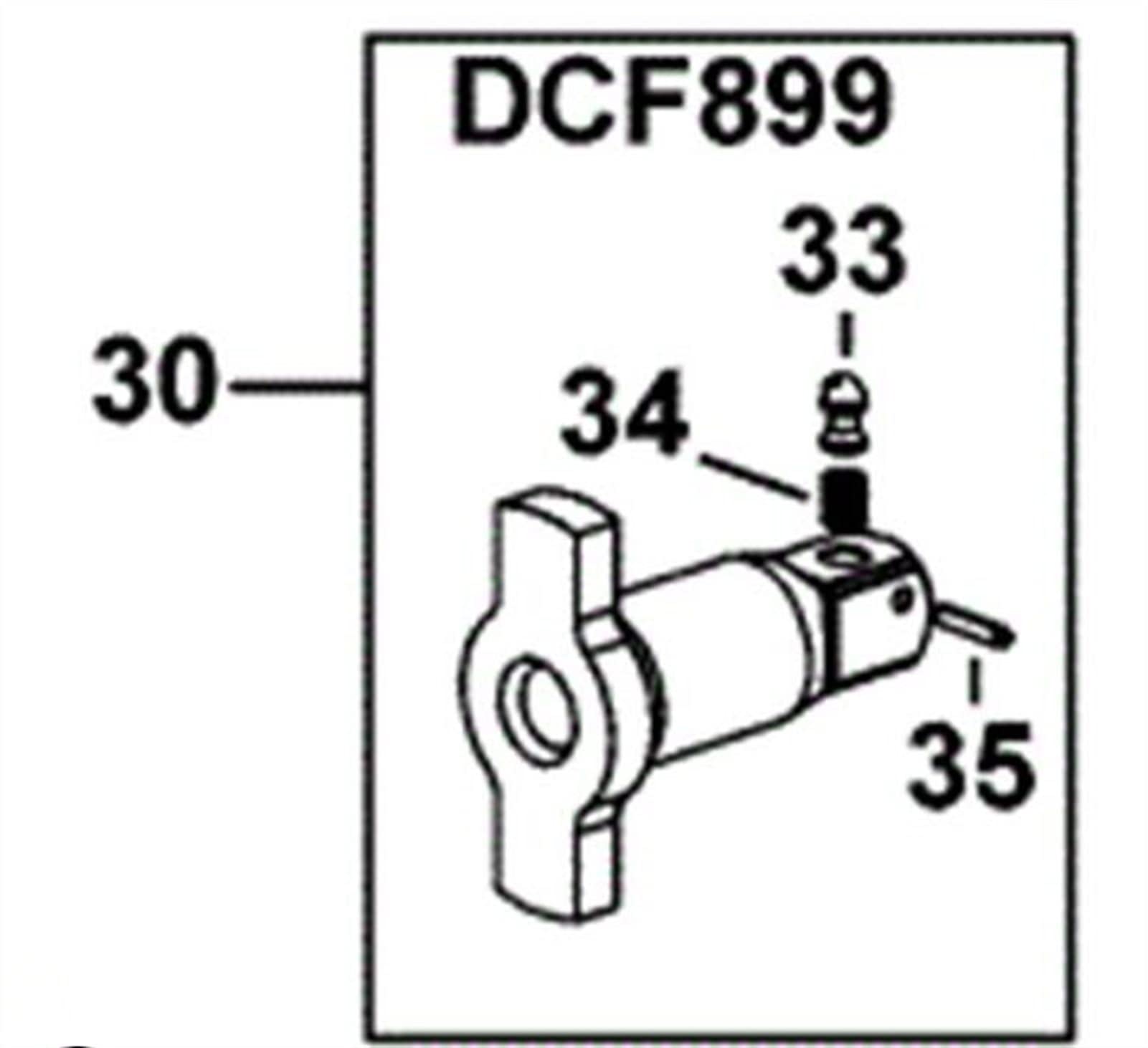 DCF899 Ensamblaje De Yunque Detente N415874 Compatible For DCF899B DCF899M1 DCF899P1 DCF899P2 Accesorios para herramientas eléctricas(1pcs)