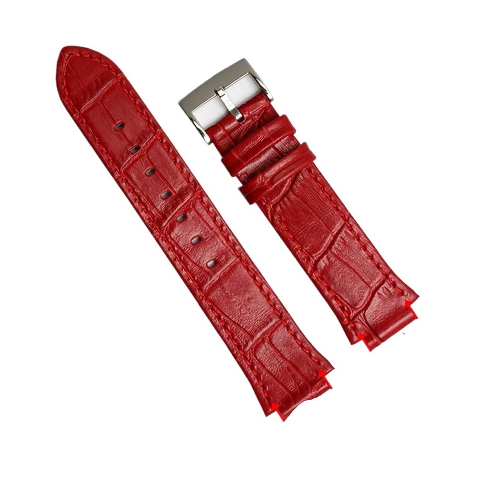 14 mm Ausbuchtung Echtleder-Uhrenarmband passend for Swarovski 5027127 5027131 5080602 5096008 Serie Modearmbanduhr Damen-Zubehör