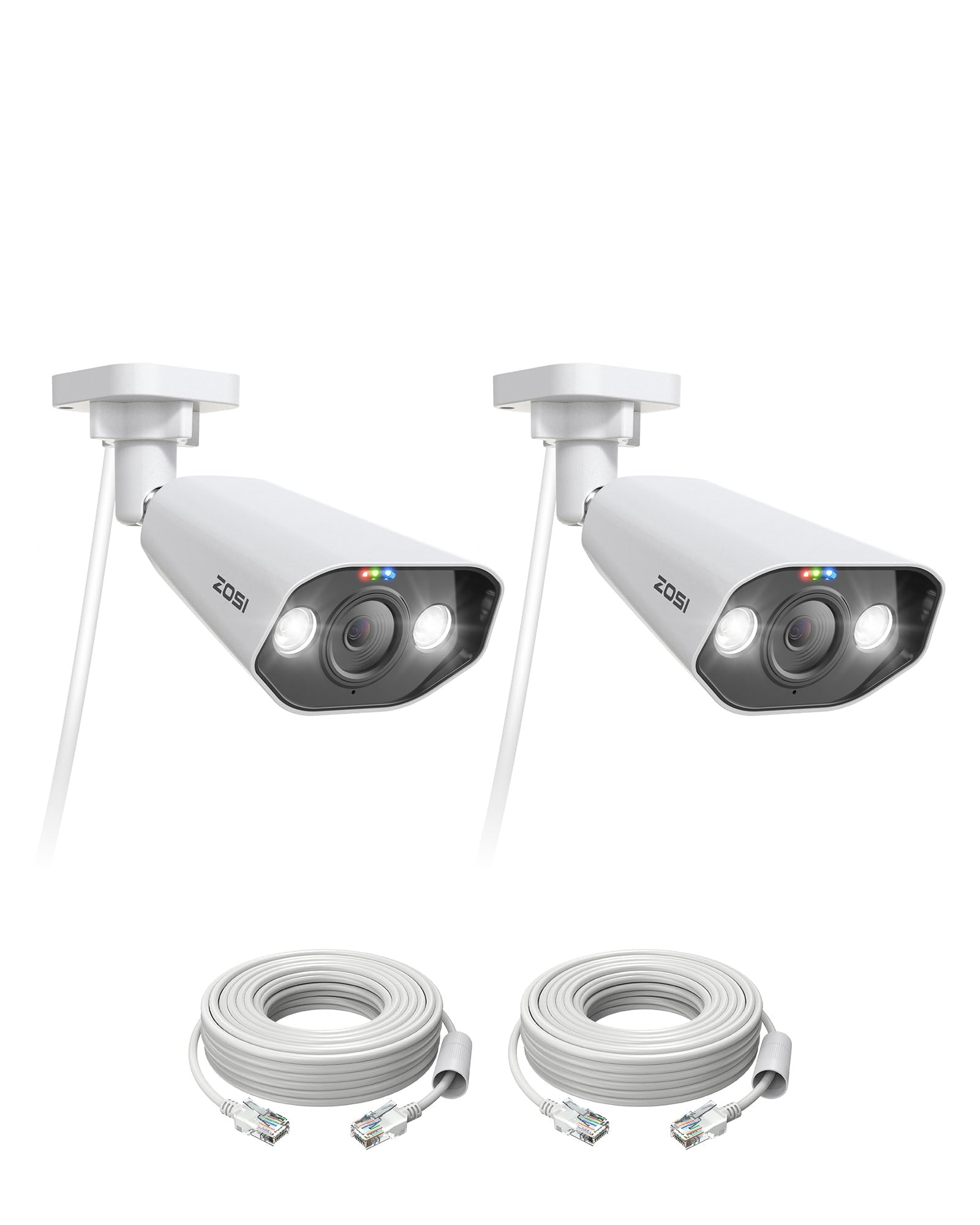 Amazon.com : ZOSI 2Pack C182 5MP 3K Add-On PoE IP Security Bullet