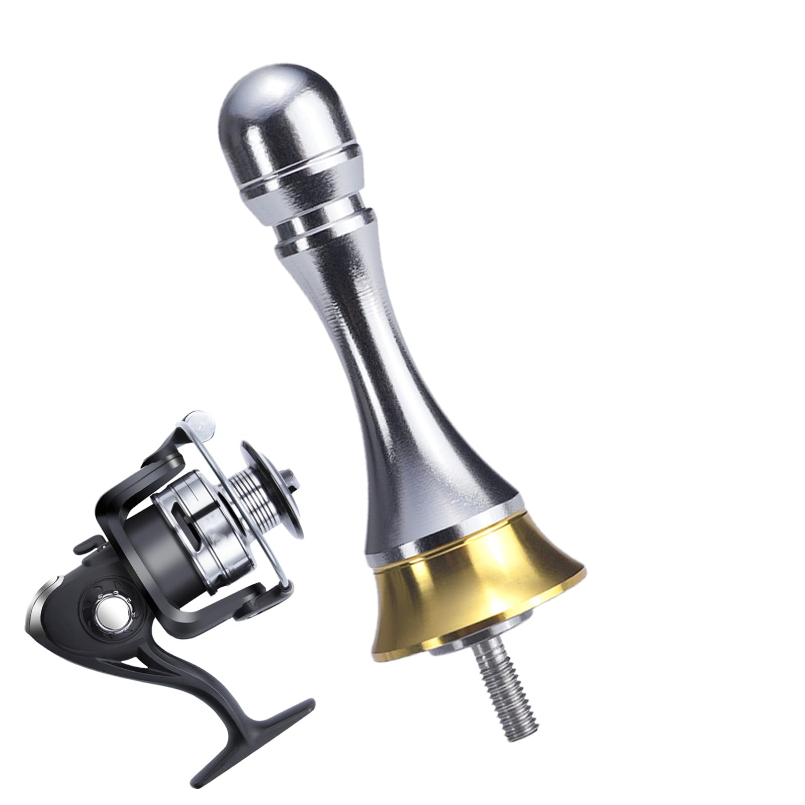 Support Rehausseur Pour Moulinet De Pêche Shimano - Équilibreur Doré, Personnalisé - Occasion Fonctionnelle