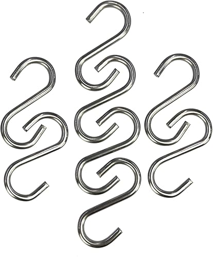200 piezas de 1 pulgada de acero inoxidable con gancho en S para colgar cortinas, mini ganchos en forma de S, adornos para bricolaje, joyas,