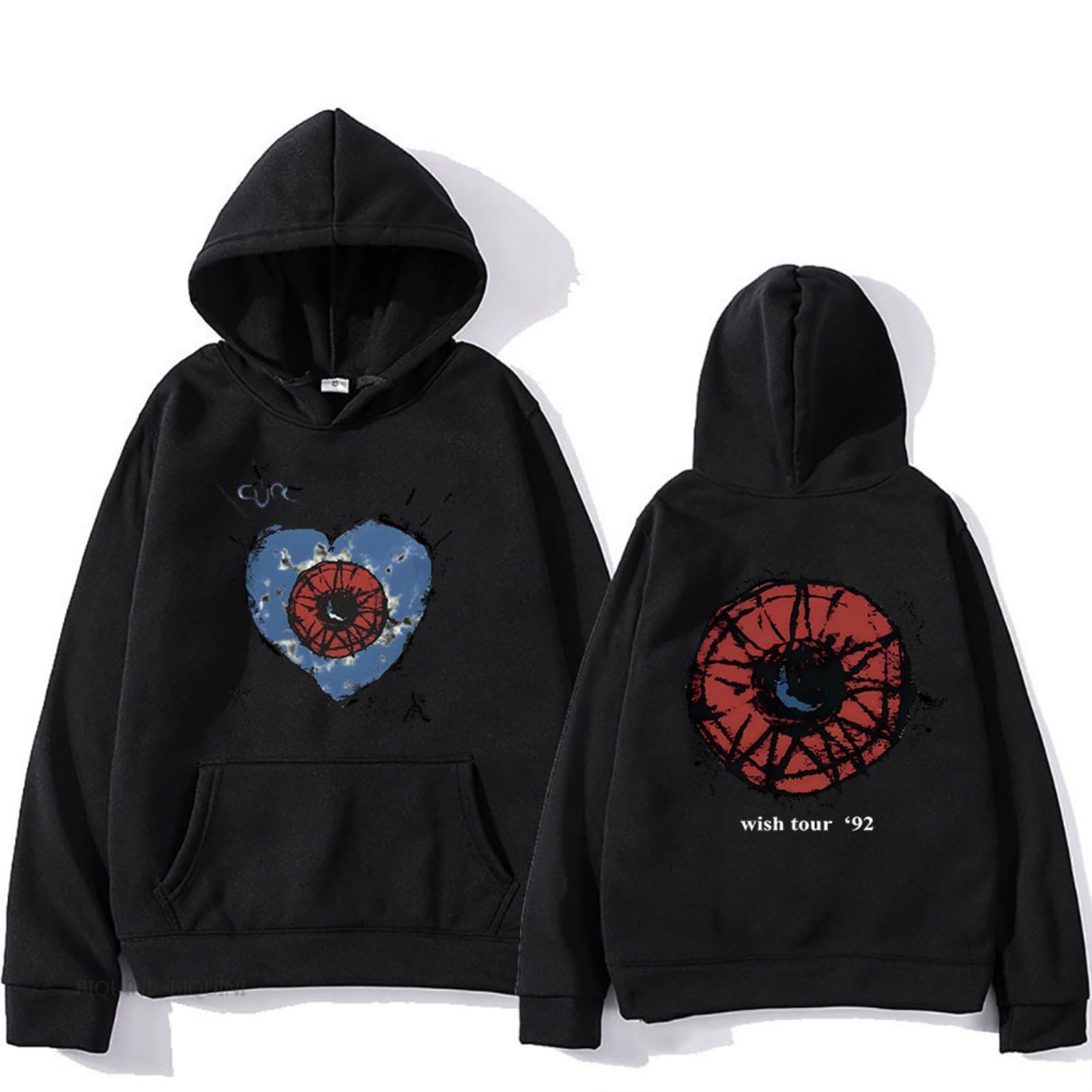 CUTTE The Cure Friday I'm in Love Official Hoodie | Men's Licensed Band Merch Pullover | Graphic Print Streetwear (black,XXL)