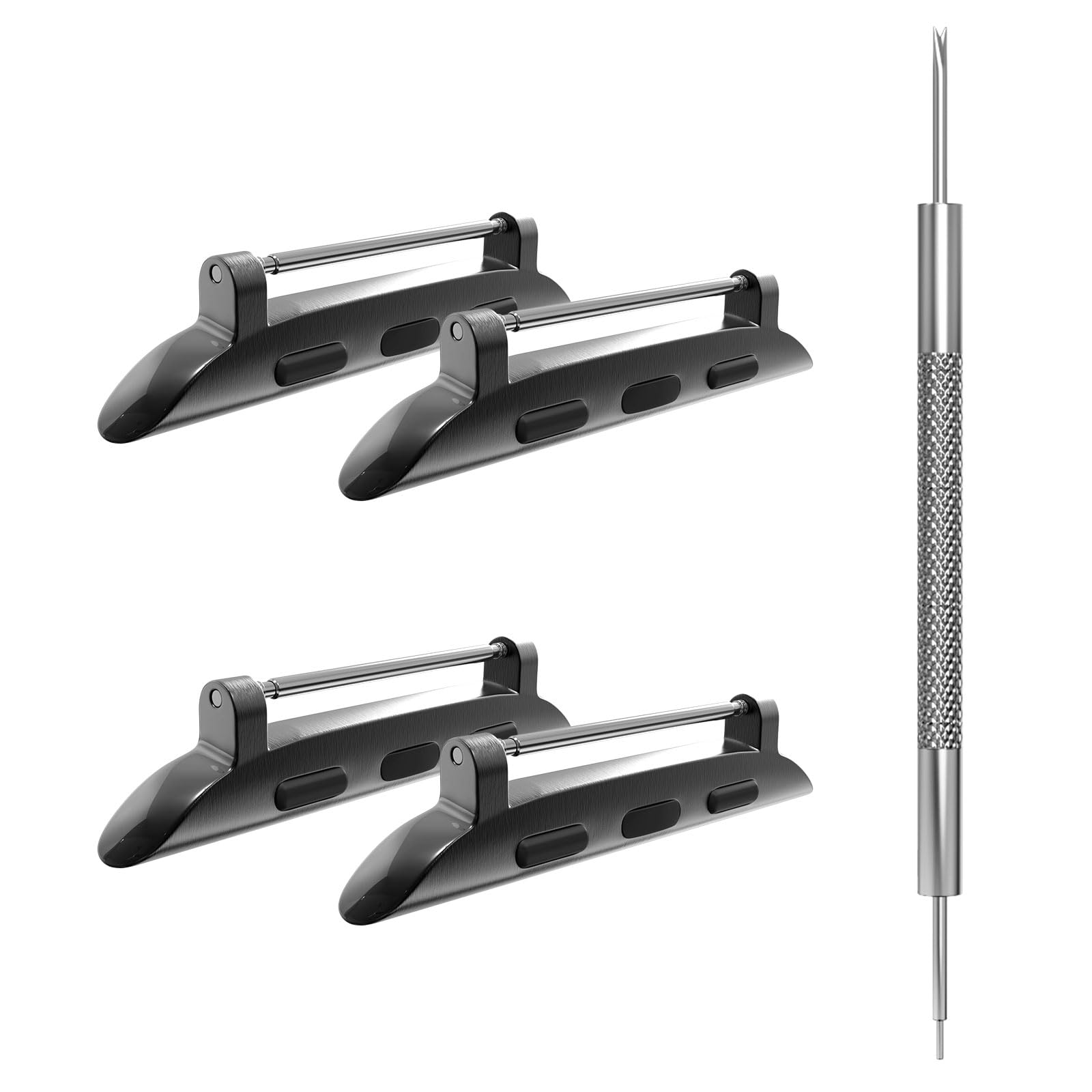 Hapysen Spring Bar Watchband Connectors for Apple Watch Band Adapter, Replacement Link Attachment for iWatch Ultra(49mm) Series 9 8 7(45mm 41mm) 6 5 4