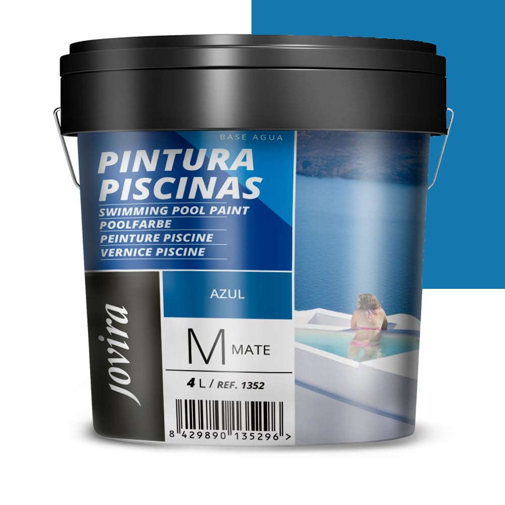 JOVIRA PINTURAS Peinture piscine à l'eau 4 Litres Bleu