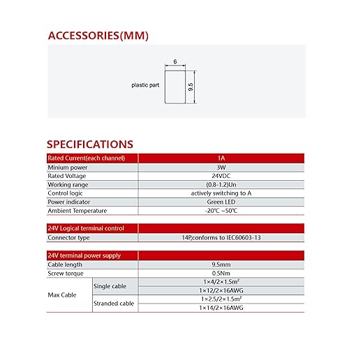 Miniatura 5 de Circuito de protección del módulo de relé delgado 6A, relé 12 VCCCA 24 VCCCA 230 VCA, enchufe de relé de 0.244 in de grosor (12VACDC-gris)