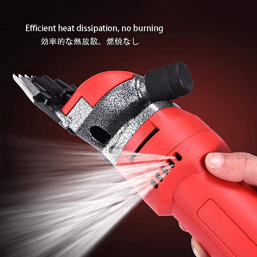 Electric Wool Shears 1000W 6 Speed Sheep Shears efficient Heat Dissipation Electric Wool Fader Used for Animal Sheep Alpaca Hair 9 Tooth Straight Blade (9 Tooth Straight Blade) (13 Teeth Straight