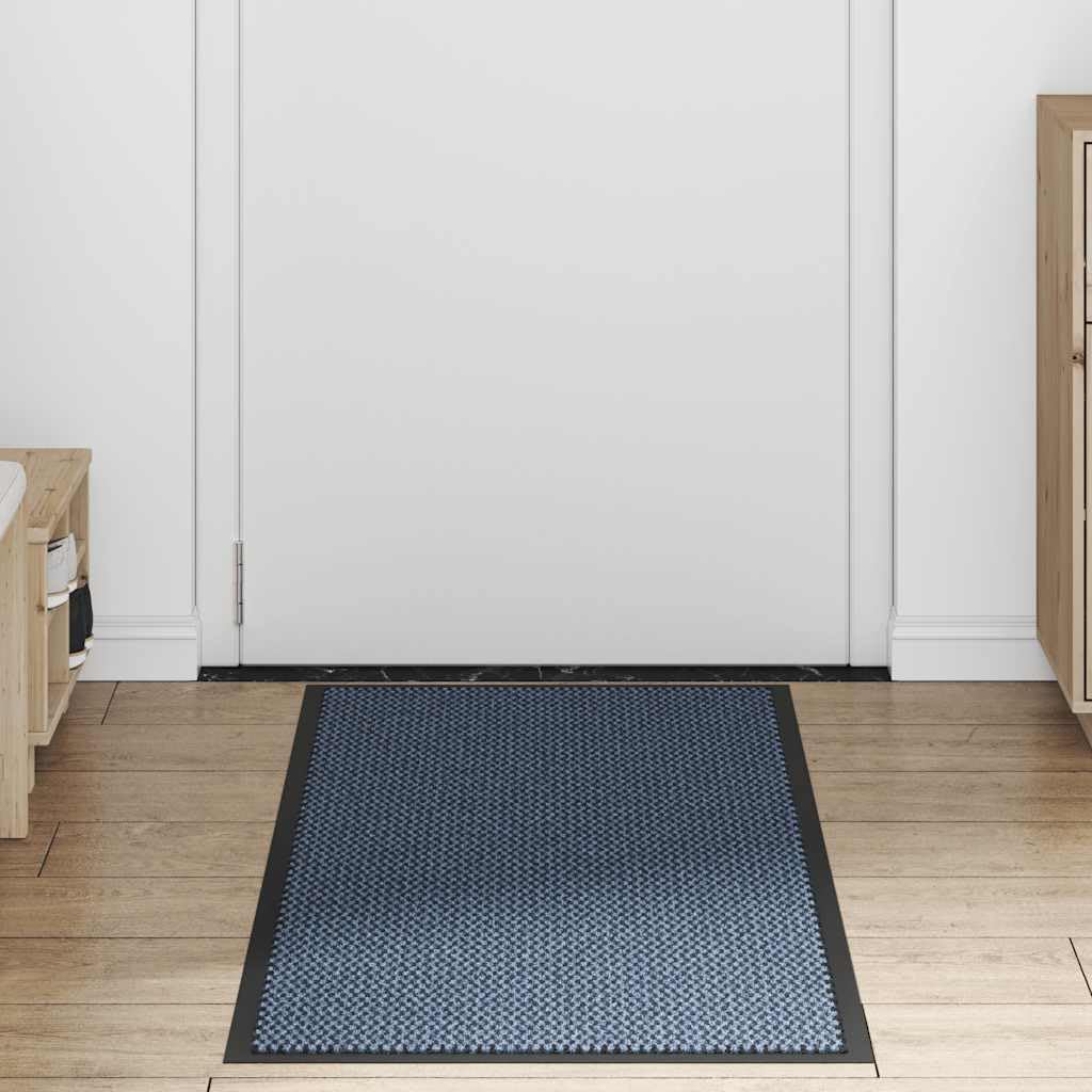 Zerbino 60 x 150 cm blu Tufted polipropilene design robusto con suola antiscivolo in PVC per ingresso, corridoio di casa e terrazza coperta