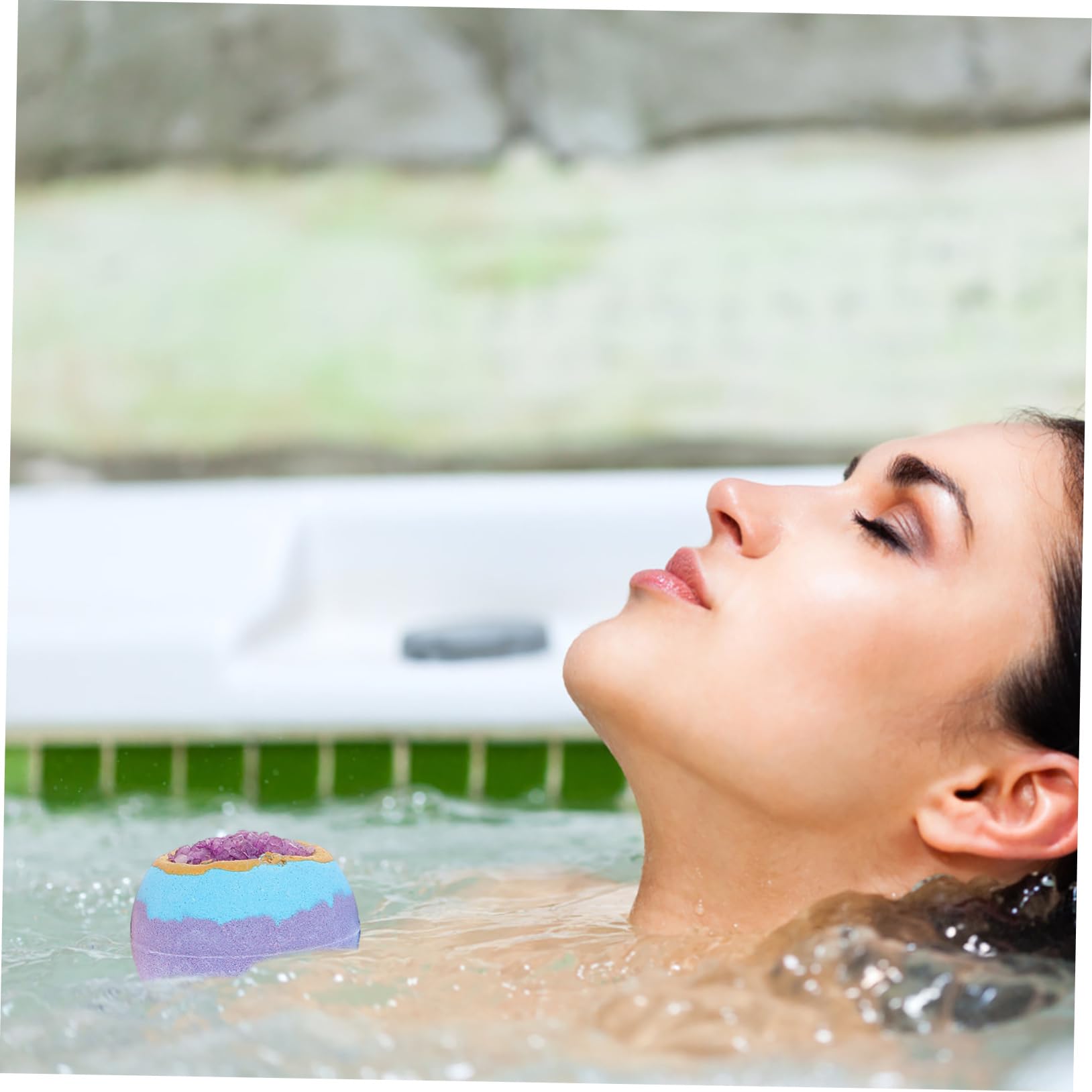 4 Bombas de Baño de Burbujas con Aceites Esenciales y Marinas, 4 Piezas para Baño, Disolución Rápida E Hidratación Cutánea
