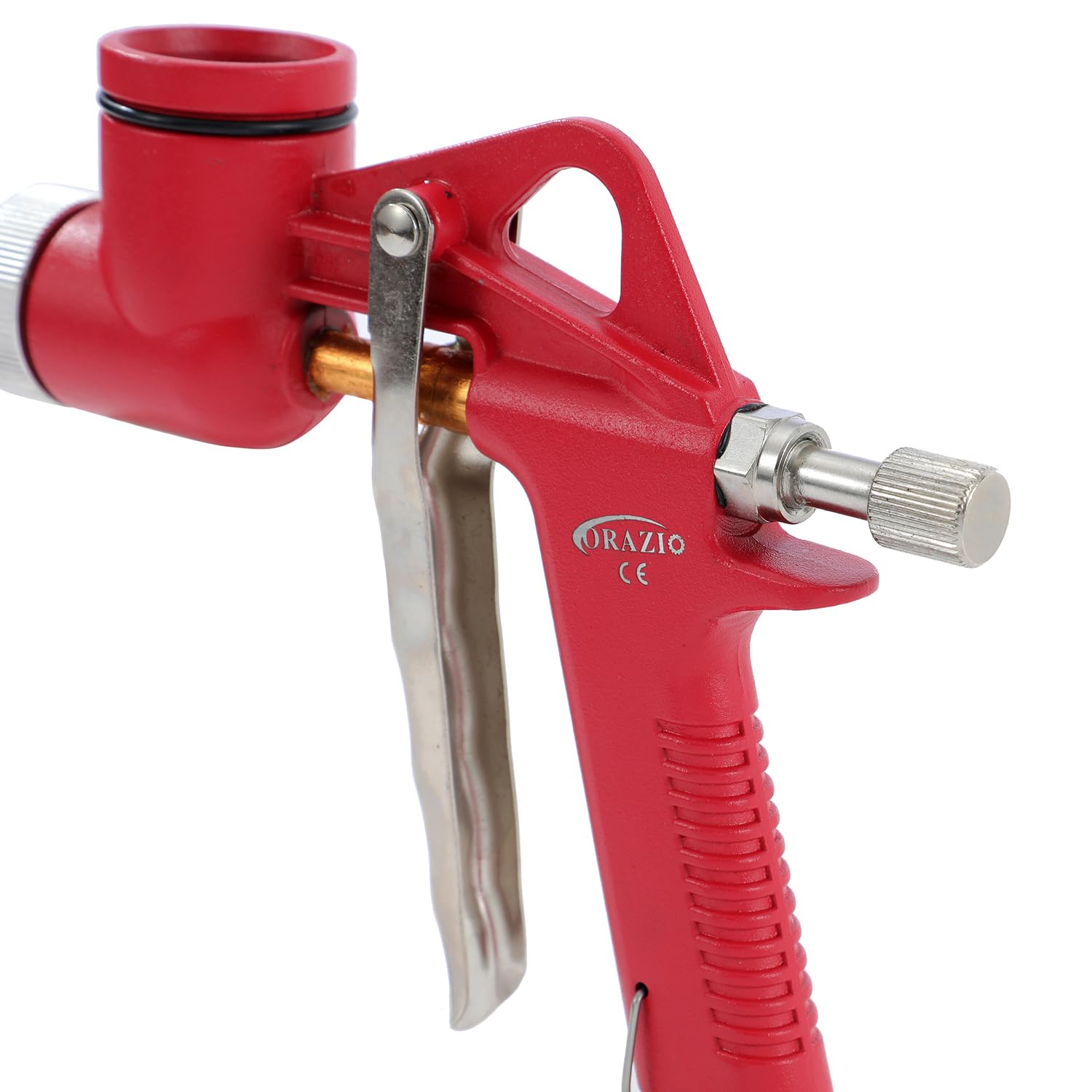 Orazio Textura Pintura Pistola Pulverizadora 5L 3 Boquillas Alimentación de Tolva de Aire Air Hopper Feed para Pared de Techo Yeso Pintura Barnizado 221471