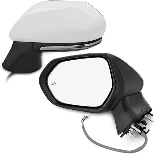 BUMAUTO Driver Side Door Mirror for 2018-2024 Toyota Camry, Power Side Mirror Re