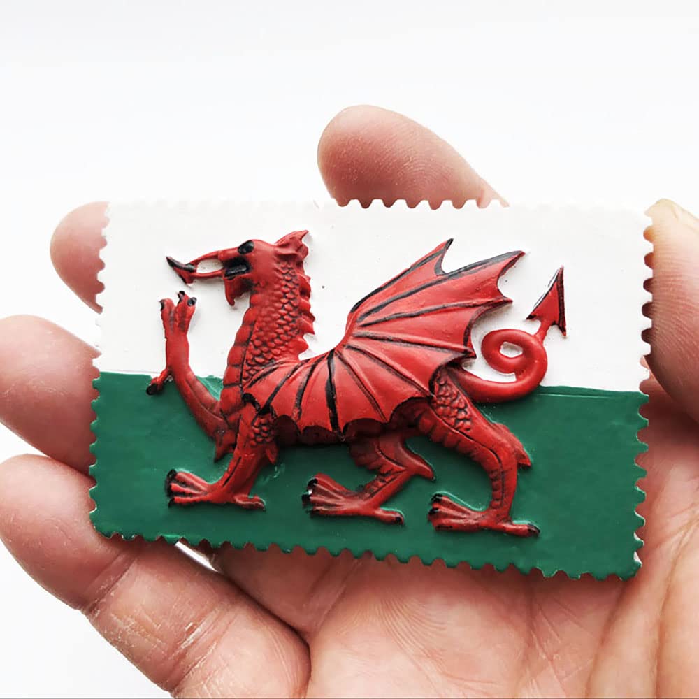 3D Galles Regno Unito magnete frigo souvenir regalo poliresina artigianato adesivo magnetico collezione