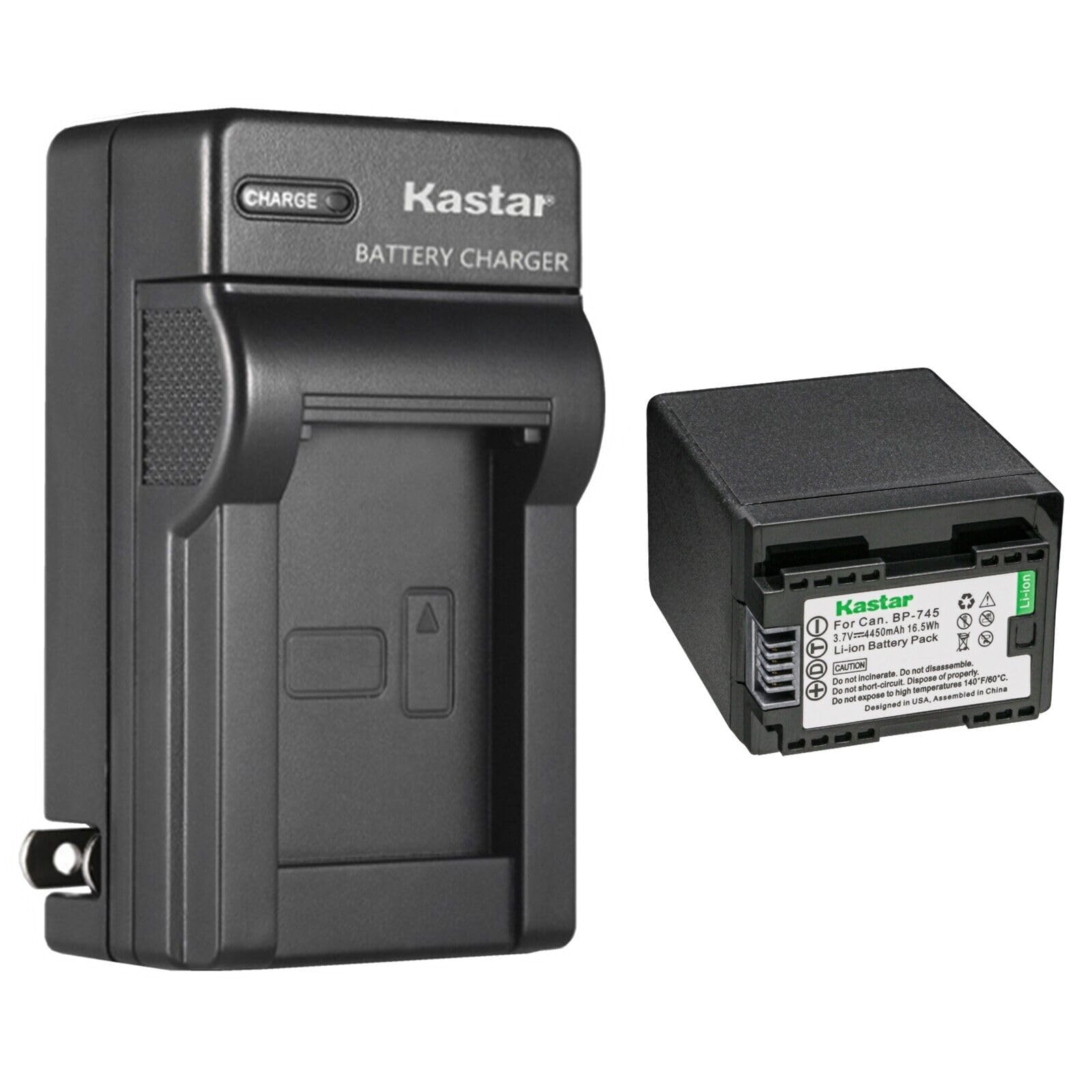 Kastar 1-Pack BP-745 Battery and AC Wall Charger Replacement for Canon VIXIA HF R800 HFR800, LEGRIA HF M36 HFM36, LEGRIA HF M38 HFM38, LEGRIA HF M46
