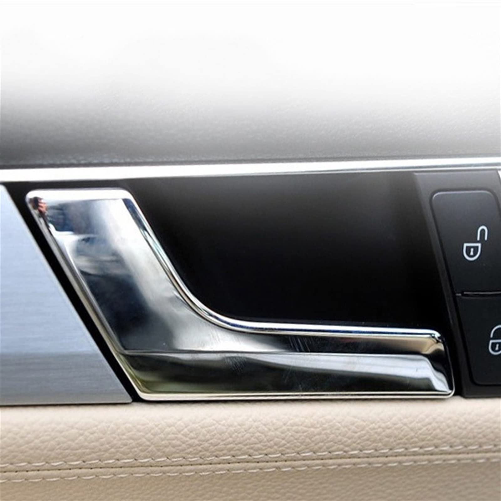 POIGNÉE DE PORTE Levier Chrome Eclat Intérieur Droite pour Mercedes C POIGNÉE DE PORTE Levier Chrome Eclat Intérieur Droite pour Mercedes C