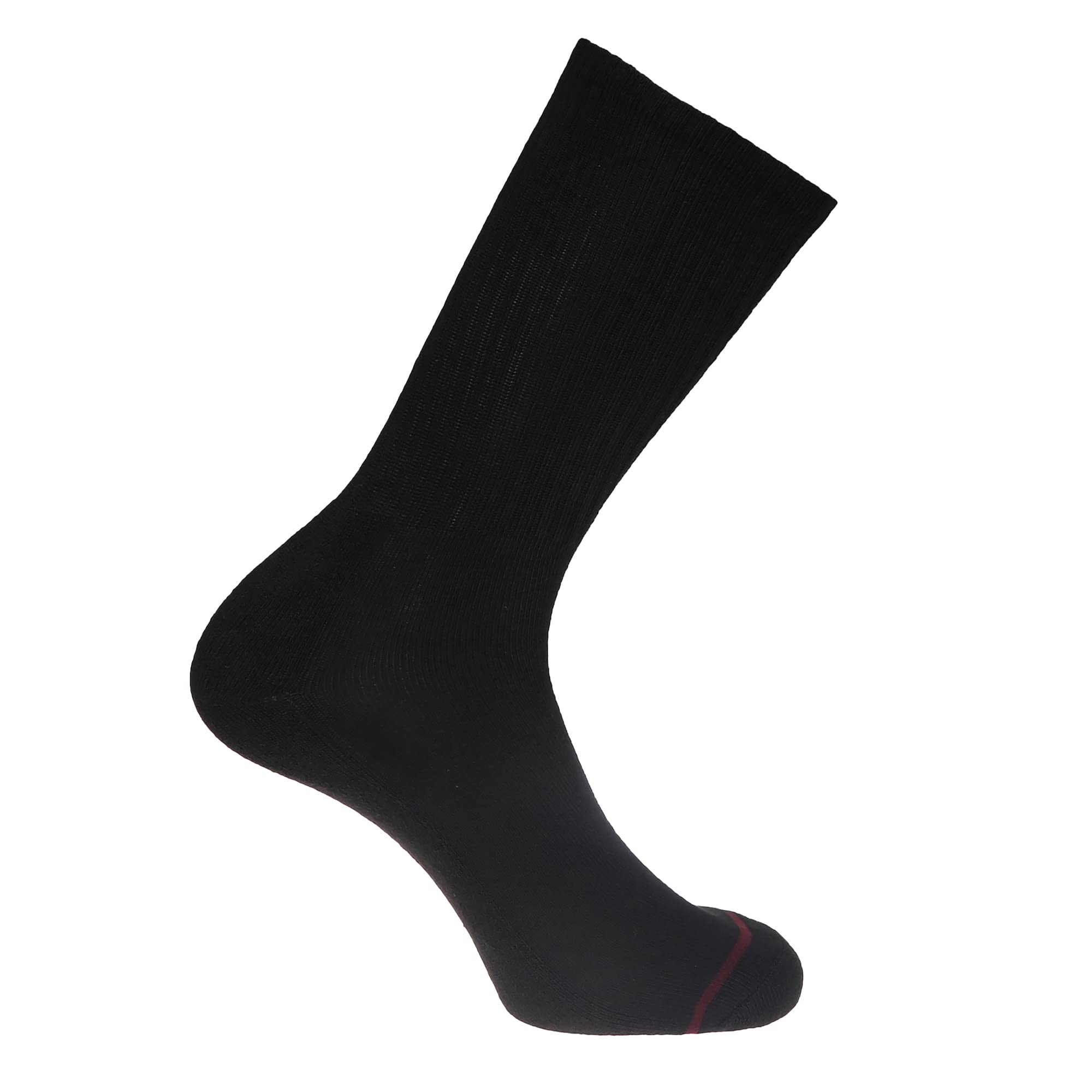 DOCKERS Men's Performance Socks - 3-Pairs and 6-Pairs Athletic and Dress Crew Socks for Men, Black 2