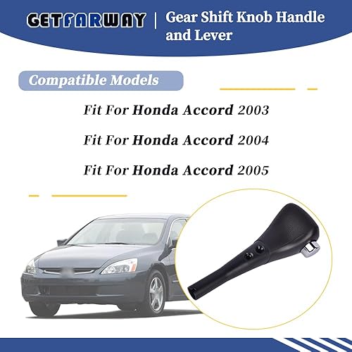 Miniatura 2 de 54130-SDA-A84ZB Pomo de palanca de cambios compatible con Honda Accord 2003-2005