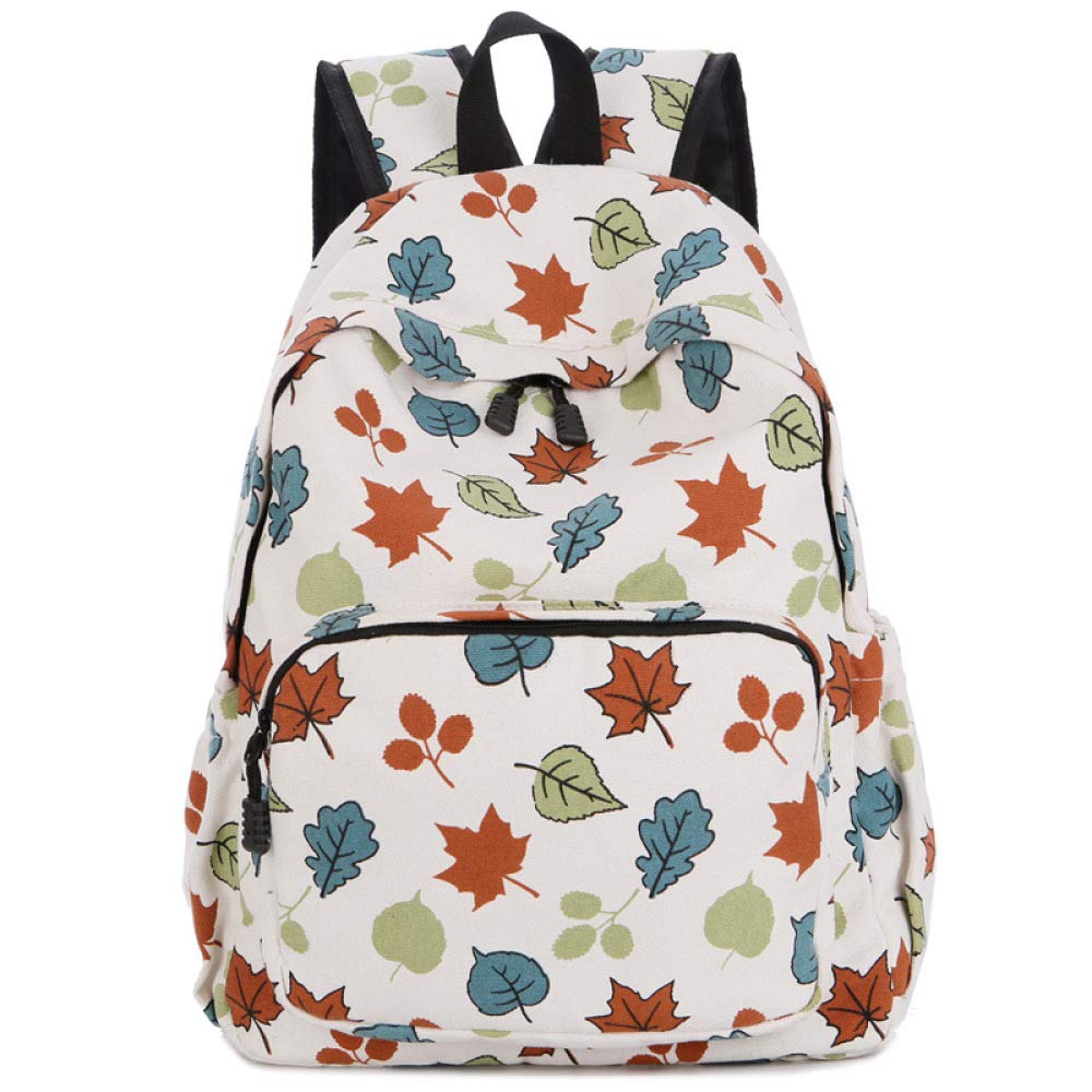 XACXYDP Backpack Ladies Literary Small Fresh Backpack Wild Student Canvas Schoolbag