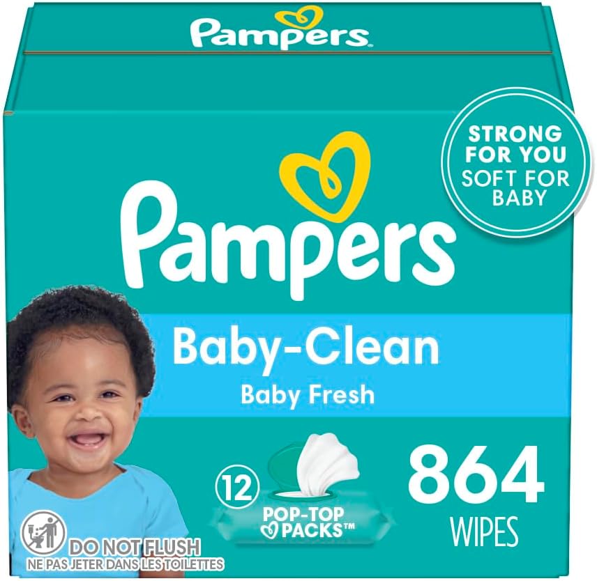 Pampers Baby Wipes Sensitive Perfume Free 7X Refill Packs