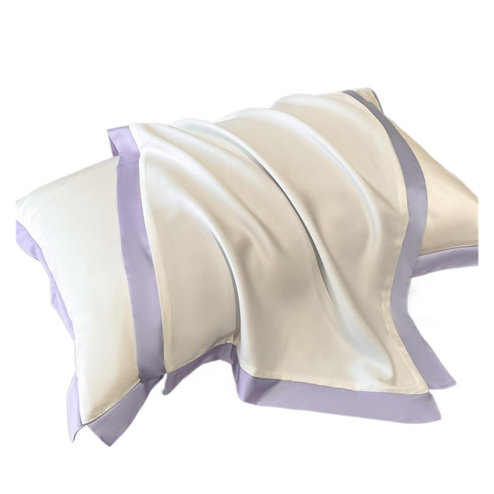 Silk Pillowcase 2 Pack Satin Pillowcase Set Silky Smooth Envelope Closure Hair Breakage(Color 13)