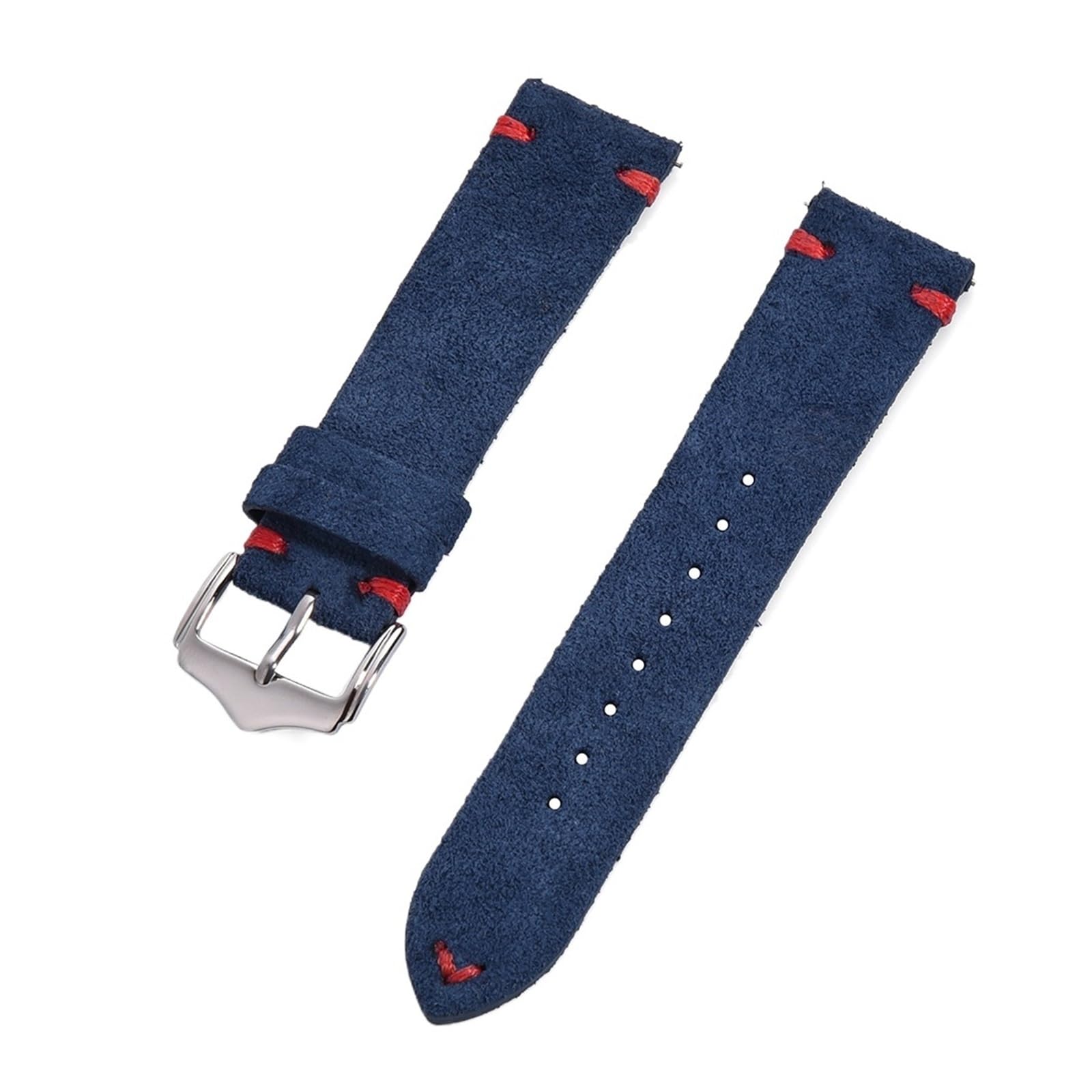 Pasek Do Zegarka Ze Skóry Zamszowej Vintage 20 Mm 22 Mm Z Szybkim Zapięciem Do Smartwatcha, Bransoletki Na Rękę Męskie