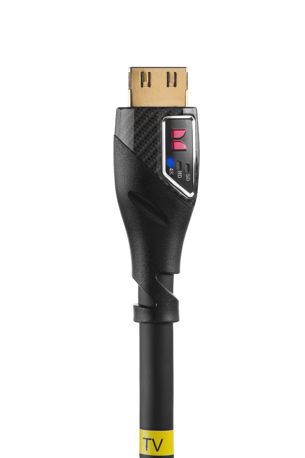 Mostro nero Platinum cavo HDMI ad alta velocità con Ethernet e indicatori di performance – 3,7 m.