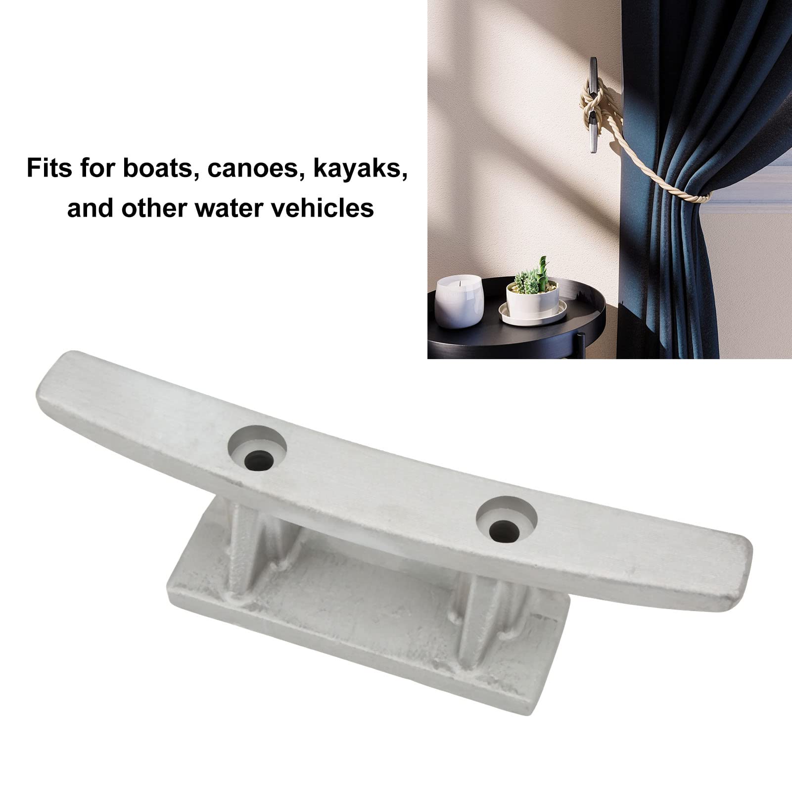 Taquets de Quai en Aluminium pour Pont Marin, Corde d'amarrage, Taquet d'ancrage pour Bateau, canoë, Kayak, Bateau
