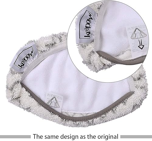 Miniatura 3 de KEEPOW Almohadillas para trapeador de vapor compatibles con Bissell Powerfresh 1252, 1606670, 1543, 1543A, 1132, 1652, Fit Symphony Serie de