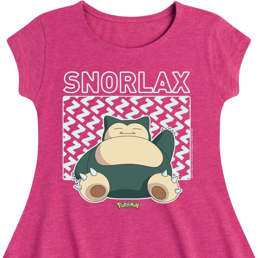 HYBRID APPAREL - Pokémon - Snorlax - Youth Girls Fit and Flare Dress2