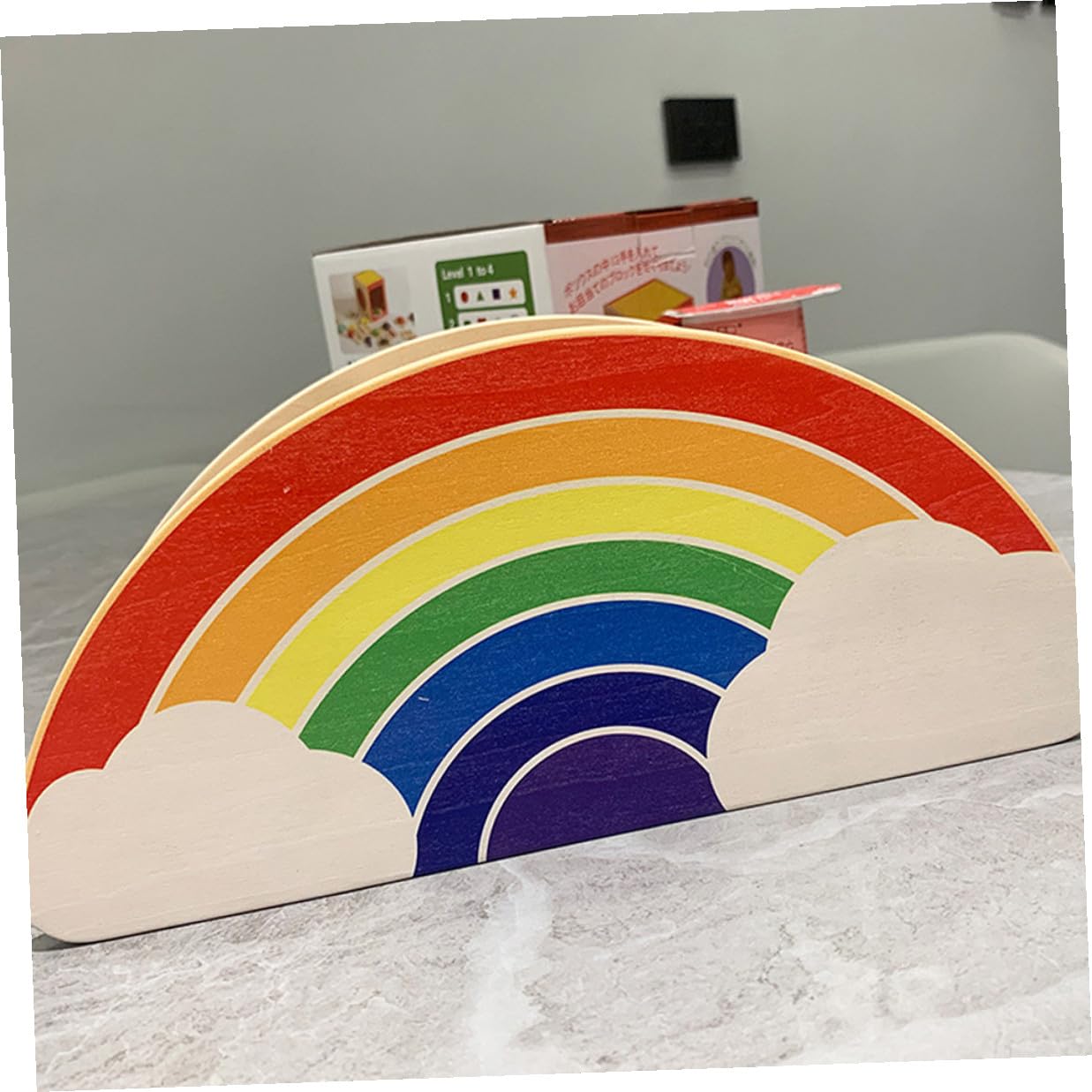 TOPBATHY Portalápices de Madera Arcoíris Compacto Organizador de Escritorio Desmontable para Oficina y Aula Almacenamiento de Bolígrafos y Papelería