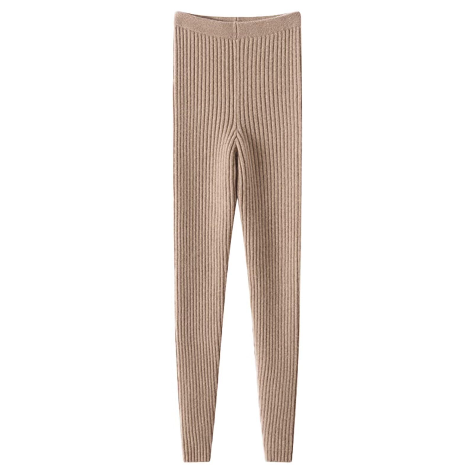 HNVAVQ Pantalon Thermique 100% Cachemire pour Femme, sous-vêtement Thermique, Collant, Pantalon Chaud
