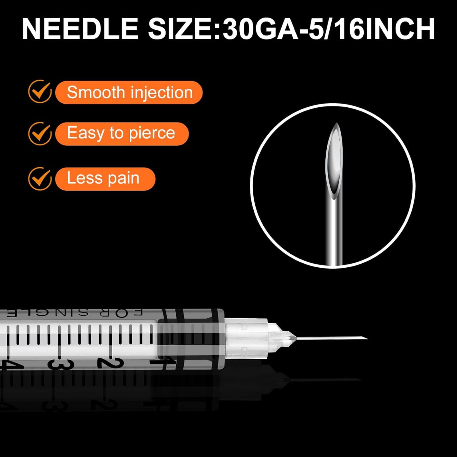 Medical Syringes & Needles - 120 Pack -4
