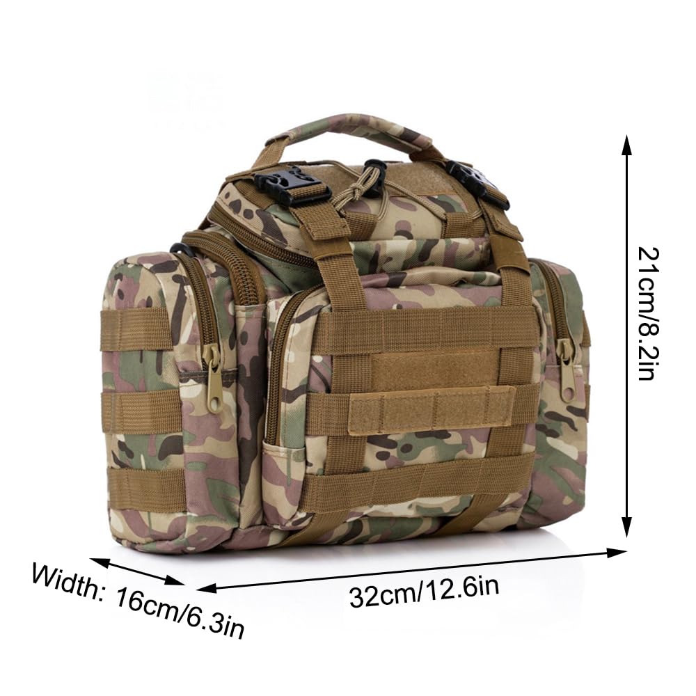 SEIWEI Heavy Duty isoliert Angeln Tasche: 900D Oxford wasserdicht, Multi-Taschen Lagerung für Outdoor-Fliege Karpfen Meer Angeln Zubehör, Ruten, Köder