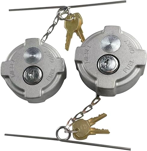 Tapa de combustible diésel de bloqueo de 2 1/4 pulgadas compatible con Reefer Trailer, International MD Semi Trucks, Ford 650/750 Reemplazar FTA-C02