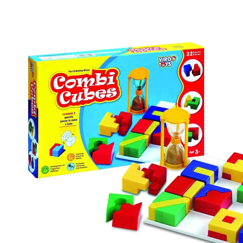Combi Cubes, Fun and Educational Puzzle Game for Kids, IQ Building Blocks for Kids (Multicolor) (B0D2HQ9WBB) Amazon Price History, Amazon Price Tracker