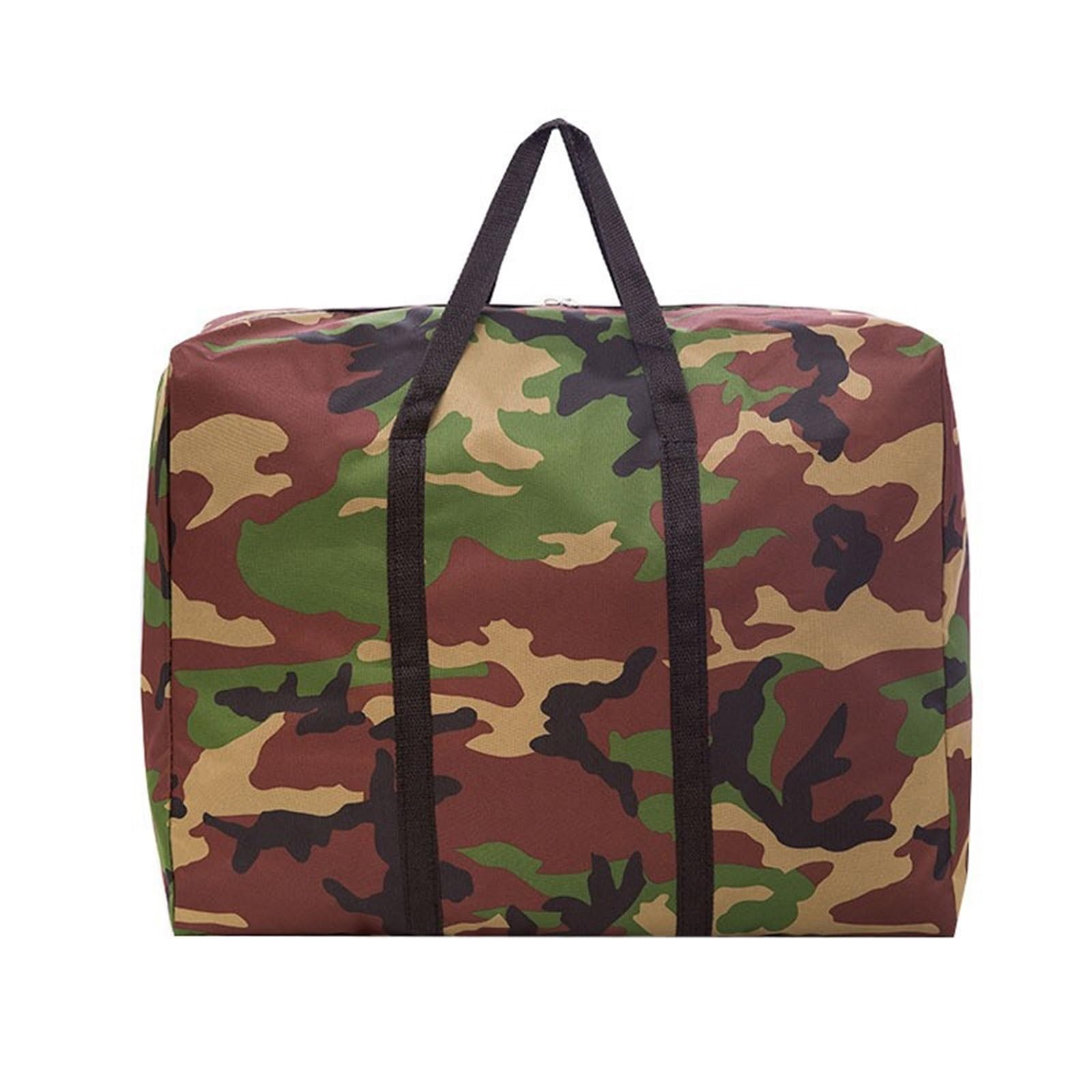 KIFSDLF Luggage Moving House Bag Thick Waterproof Oxford Large Capacity Quilt Storage Travel Tote Carrying Camping(68x29x52cm)