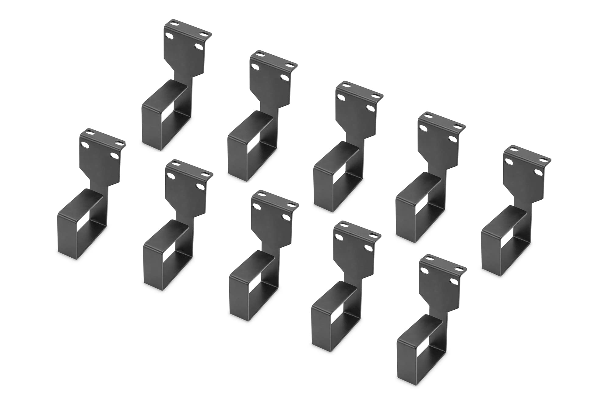 Digitus Kabelhalter Kabelhalter für 483 mm (19 inch) Schränke, Schwarz – 10er Set mit Befestigungsmaterial