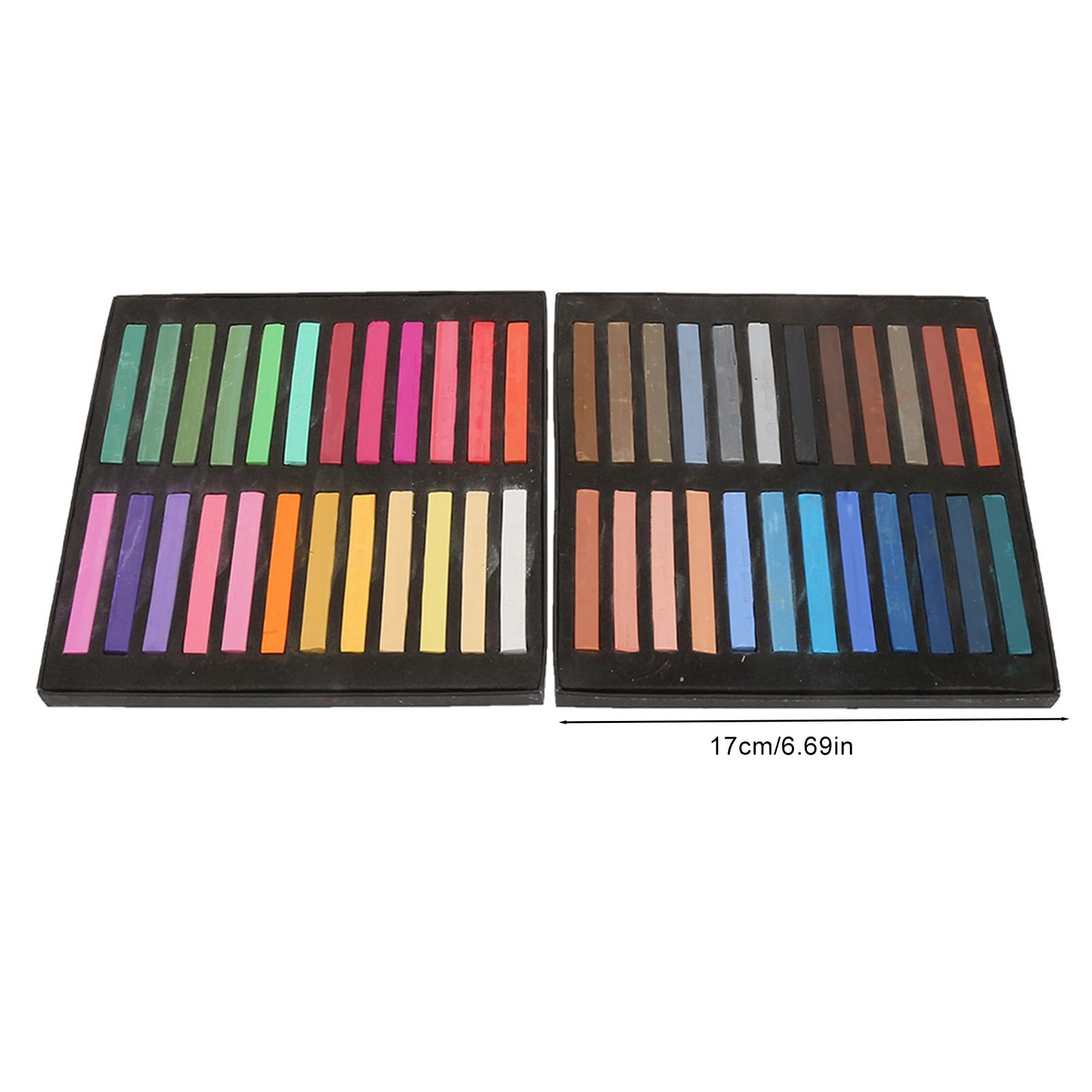 lvifloae Fluorescent Crayons Disposable Hair Dying Rod Painting Chalk Set Painting Crayons Rainbow Colored Dye Pastel Kit Essential (12 Colors) (48 Colors)